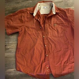 Carhartt Men's Burnt Orange Casual Shirt